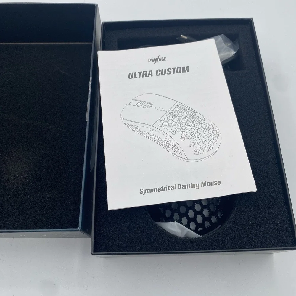 Pwnage Gaming Wireless Mouse Ultra Custom UC Symm Gen2 Black Tested